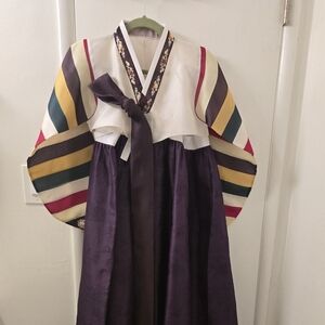 Traditional Multicolor Hanbok Dress